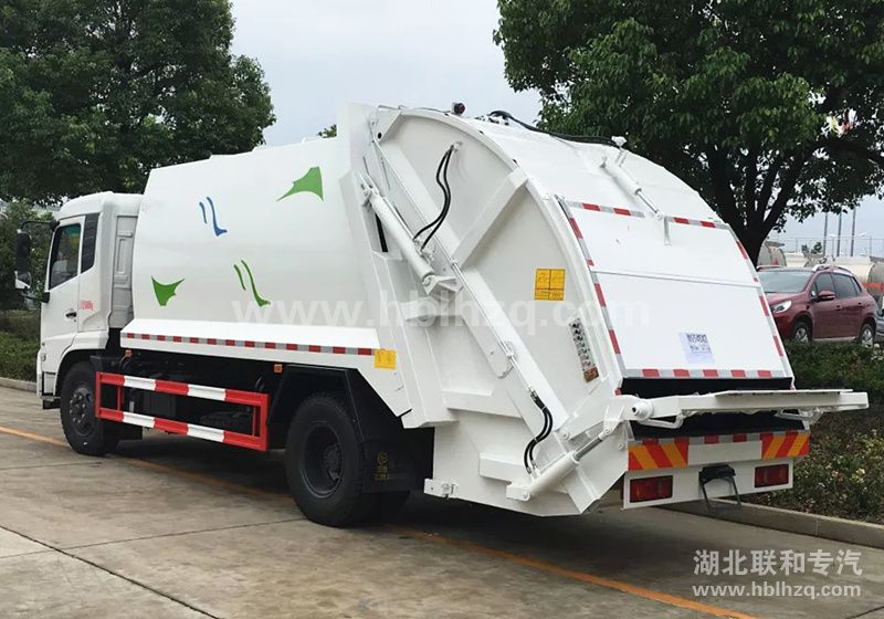 厦工12方东风天锦压缩式垃圾车发往广西