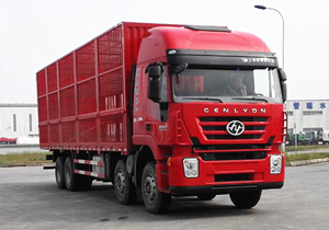 红岩杰狮9.6米畜禽运输车