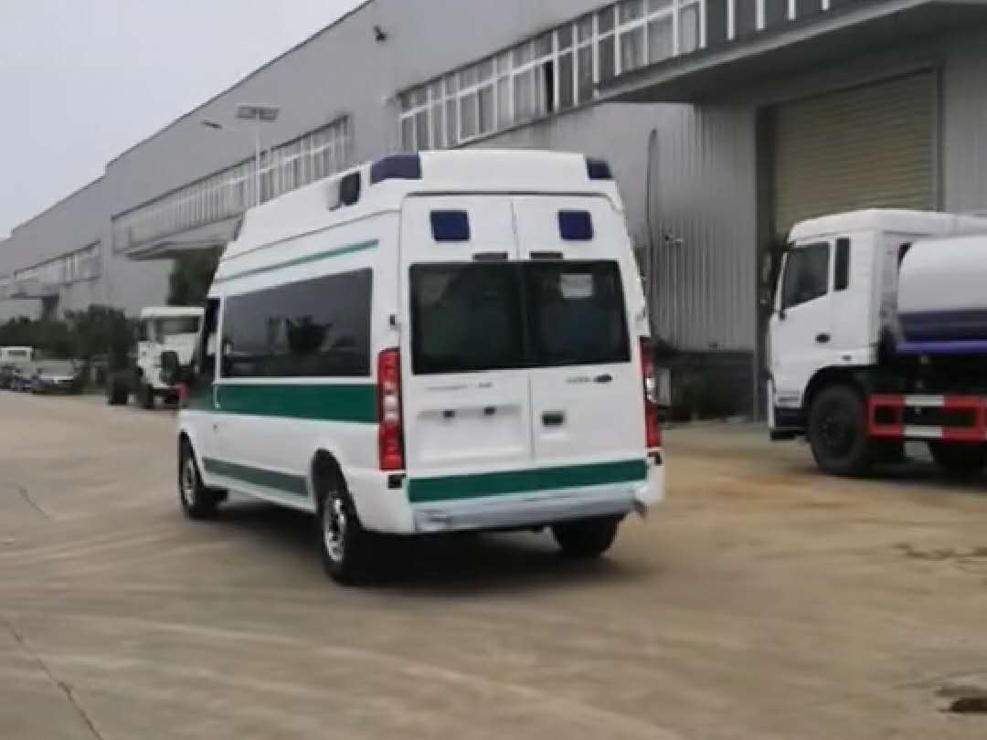 福特V348长轴福星顶监护型救护车视频视频