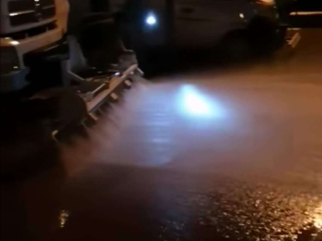 高压路面清洗车试车视频